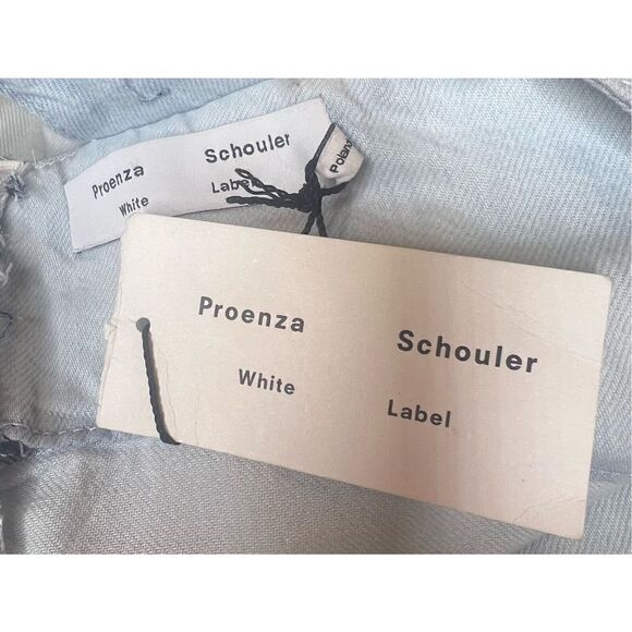 Proenza Schouler White Label Chambray High-Low Midi Dress NWT Size 6 - Picture 9 of 10